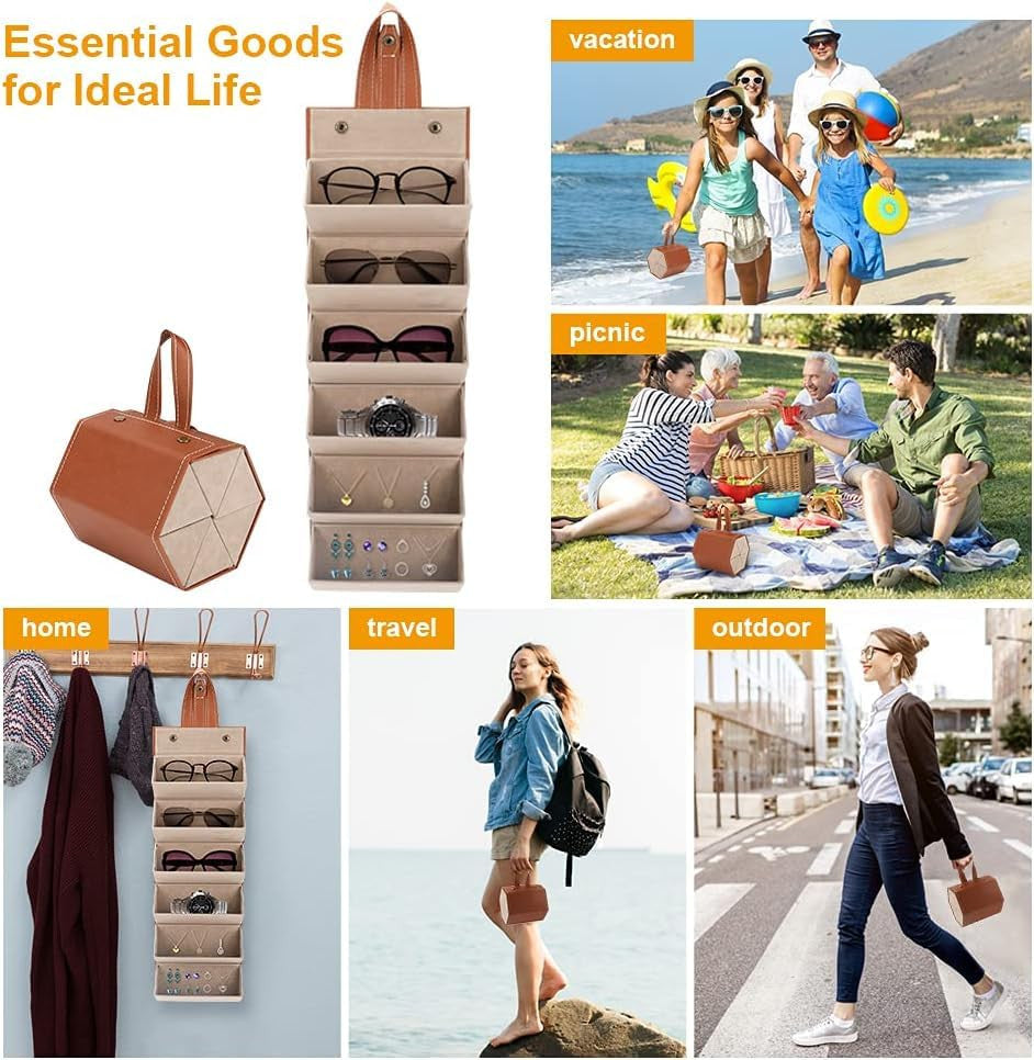 6 Slots Sunglasses Organizer Box