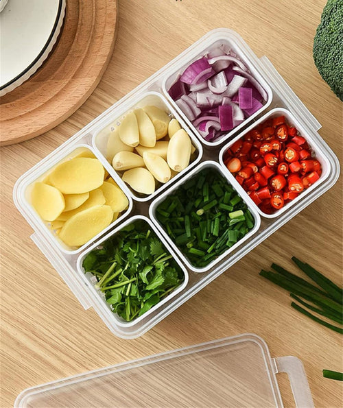 6 GRID FRIDGE STORAGE CONTAINER
