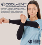 UV PROTECTION ARM SLEEVES NYLON SUN PROTECTION HAND COVER FOR RUNNING AND CYCLING, UNISEX TWO PAIR