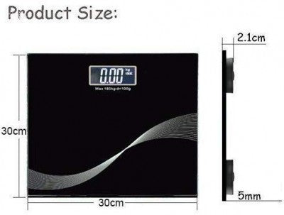 BLACK BATHROOM DIGITAL SCALE