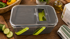 22 in 1 Vegetable Chopper with Container & Interchangeable Blades