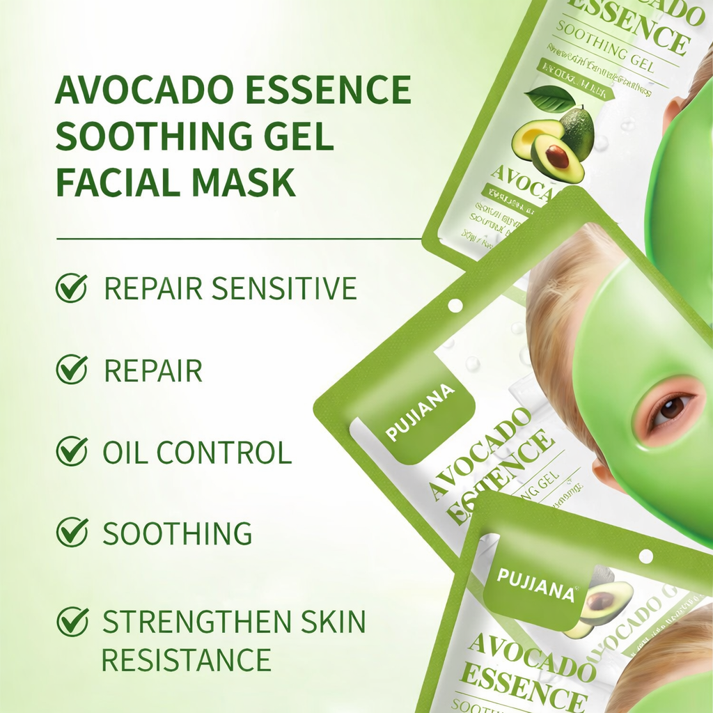 AVOCADO ESSENCE SOOTHING GEL FACIAL MASK