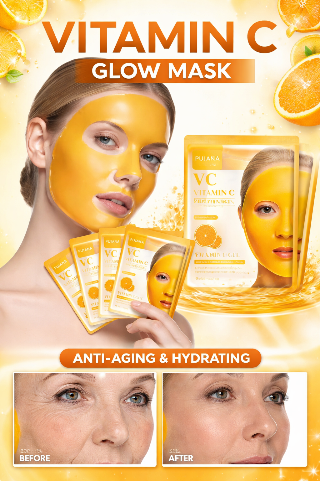 VITAGLOW VC SHEET MAST VITAMIN C BRIGHTENING MASK