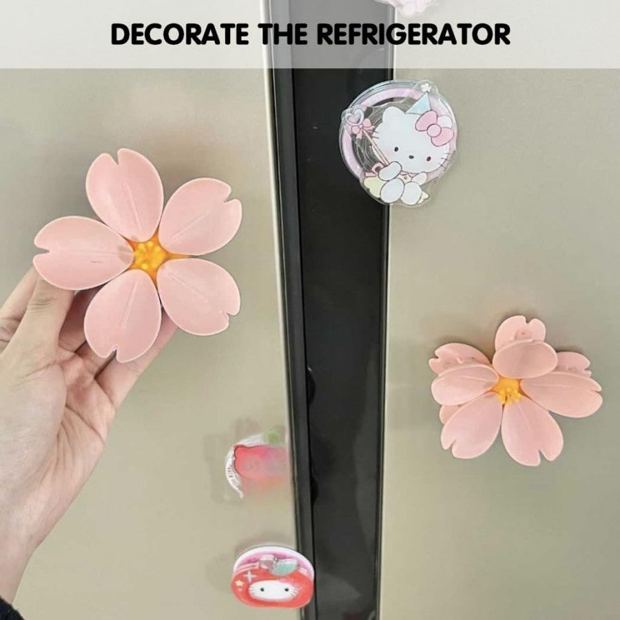 FLOWER MAGNETIC FOOD CLIPS