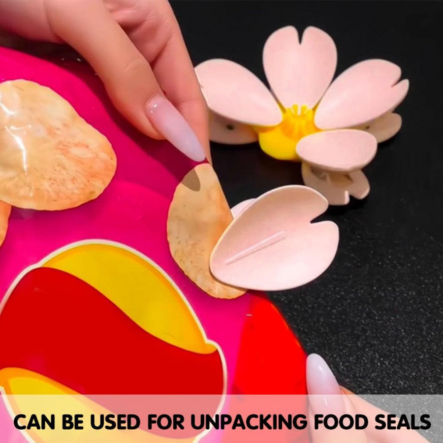FLOWER MAGNETIC FOOD CLIPS