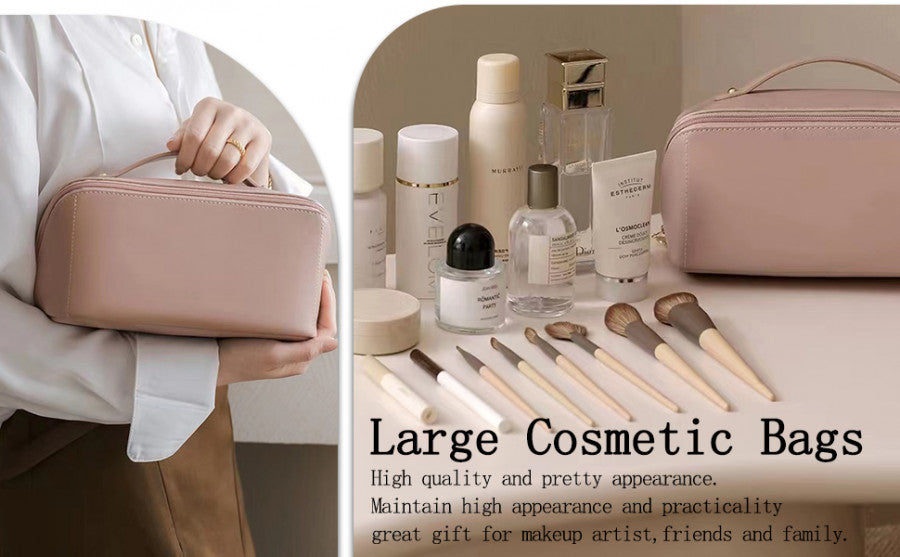 LEATHER COSMATIC BAG