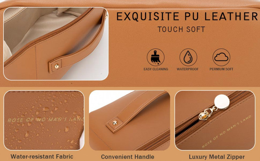 LEATHER COSMATIC BAG