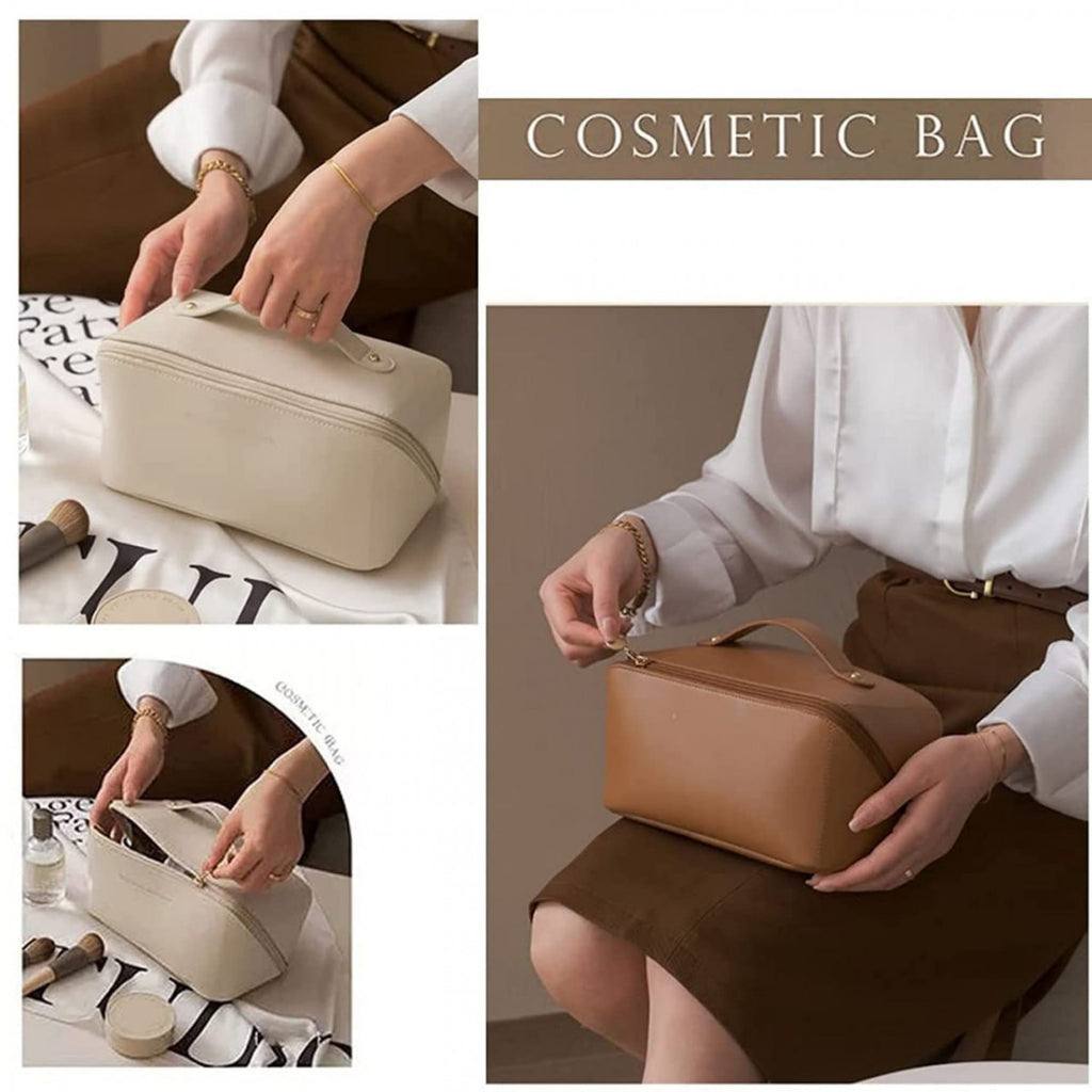 LEATHER COSMATIC BAG