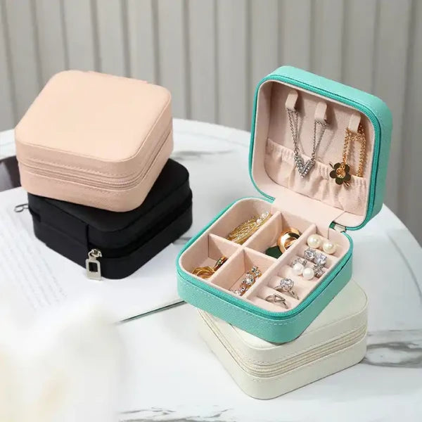 MINI JEWELLERY TRAVEL LEATHER CASE