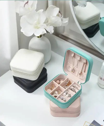 MINI JEWELLERY TRAVEL LEATHER CASE