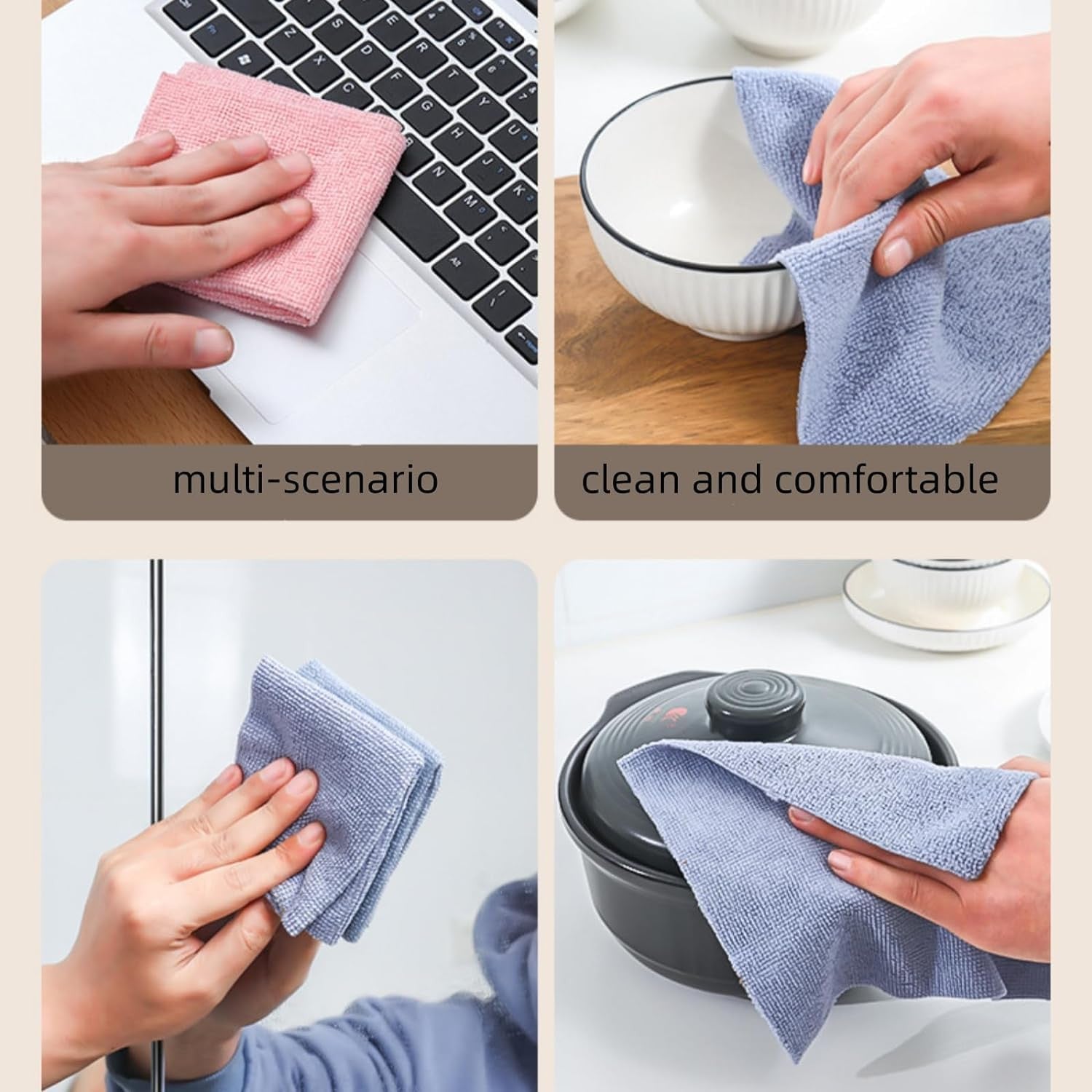 REMOVALE MICROFIBER RAGS (20PC)