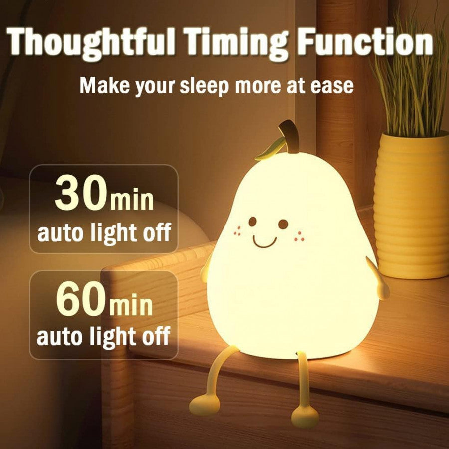 SILICONE PEAR NIGHT LIGHT