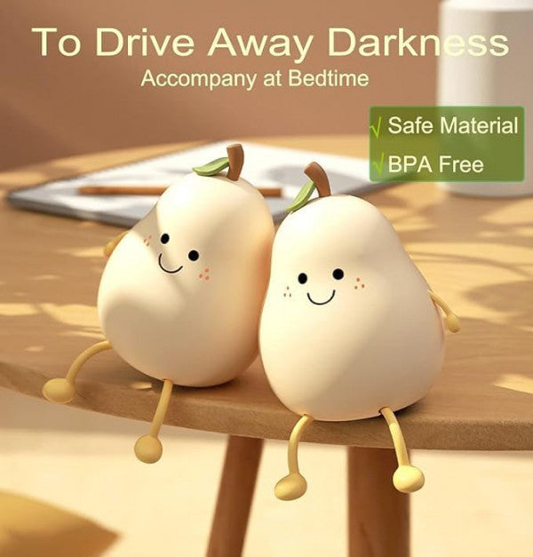 SILICONE PEAR NIGHT LIGHT
