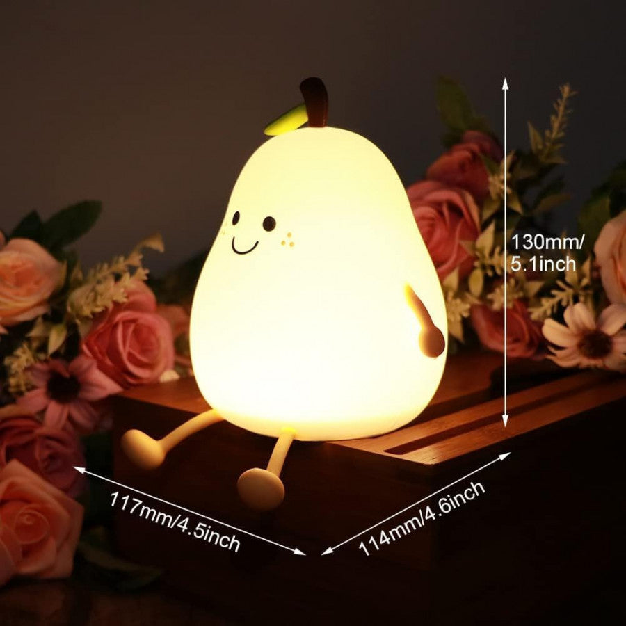 SILICONE PEAR NIGHT LIGHT