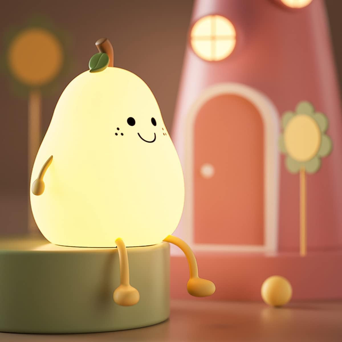SILICONE PEAR NIGHT LIGHT