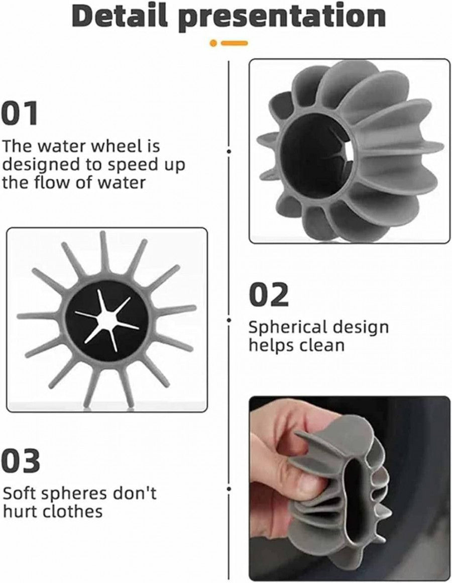 SILICONE STAIN REMOVER LAUNDRY BALLS
