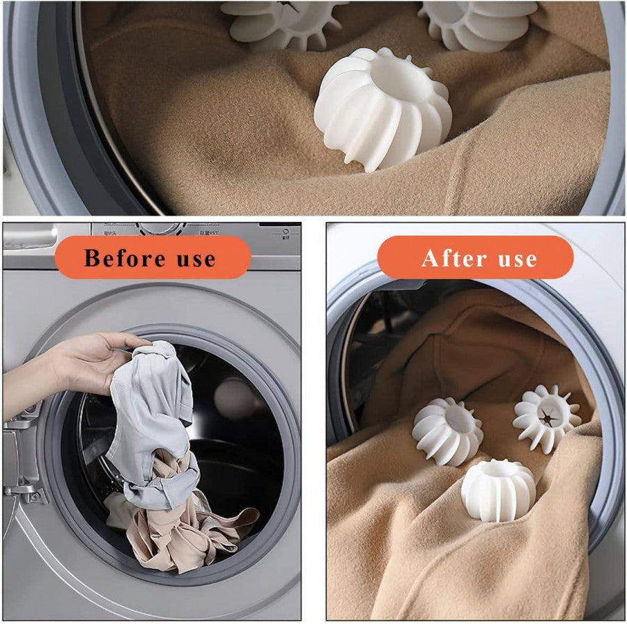 SILICONE STAIN REMOVER LAUNDRY BALLS