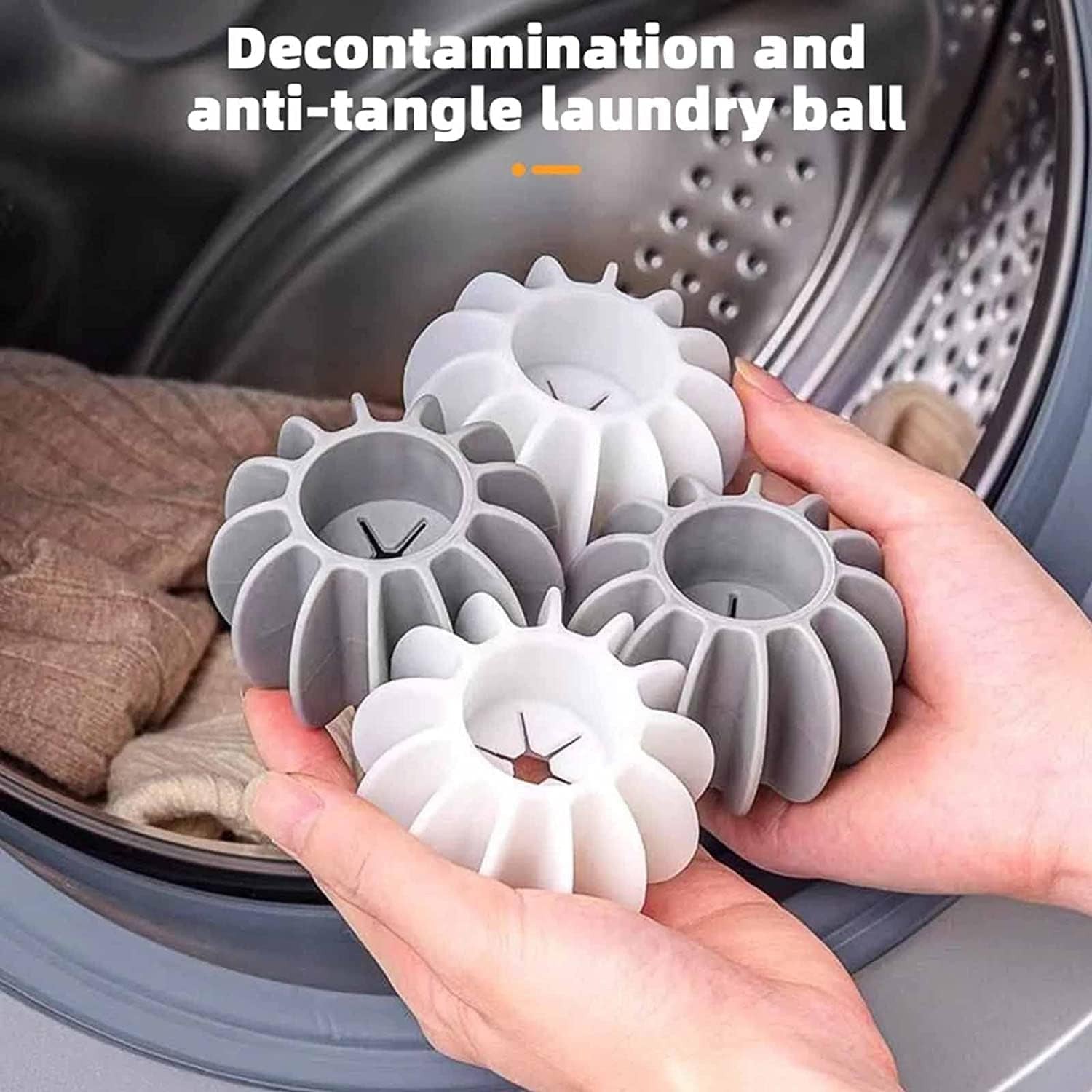 SILICONE STAIN REMOVER LAUNDRY BALLS