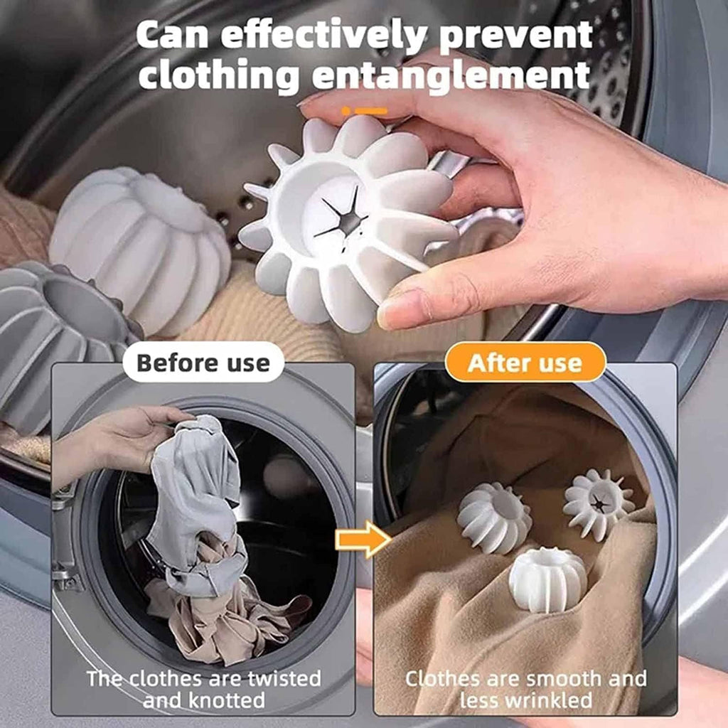 SILICONE STAIN REMOVER LAUNDRY BALLS