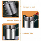 STAINLESS STEEL DEEP FRYER POT WITH BASKET