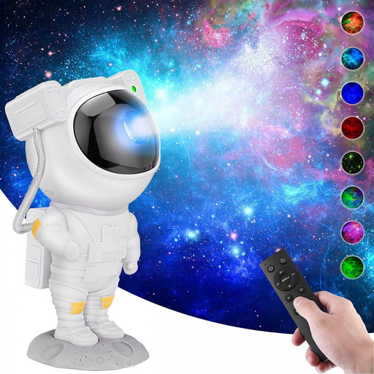 USB ASTRONAUT GALAXIES NIGHT PROJECTOR LIGHT ROBOT