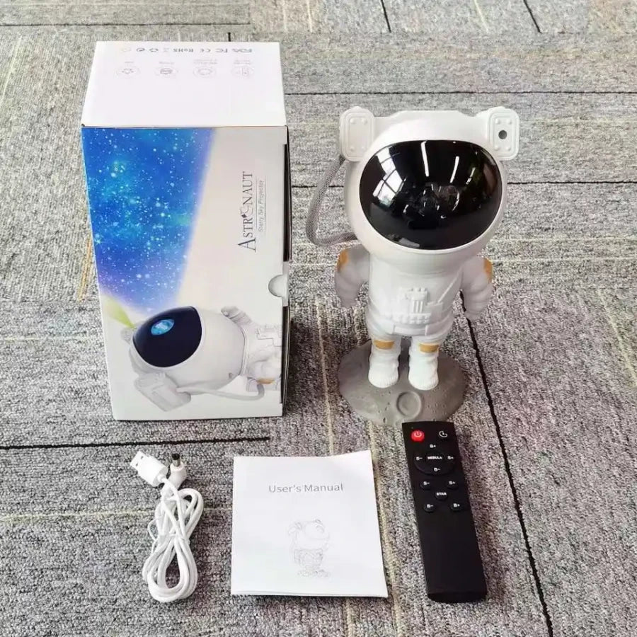 USB ASTRONAUT GALAXIES NIGHT PROJECTOR LIGHT ROBOT