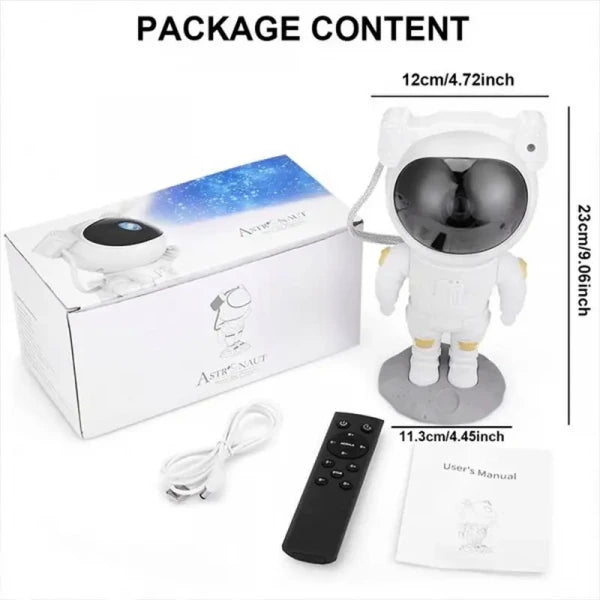 USB ASTRONAUT GALAXIES NIGHT PROJECTOR LIGHT ROBOT
